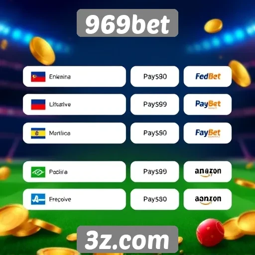 Opções de pagamento disponíveis no 969bet